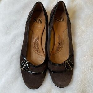 Sofft Shoes Womens Suede Loafers Leather Slip On Comfort Sz 7